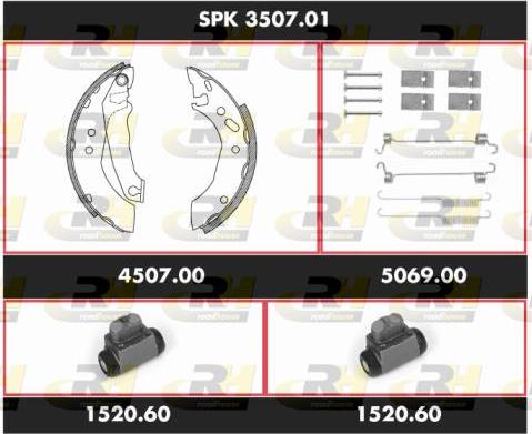 Roadhouse SPK 3507.01 - Jeu de mâchoires de frein cwaw.fr