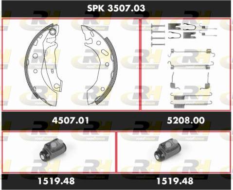 Roadhouse SPK 3507.03 - Jeu de mâchoires de frein cwaw.fr