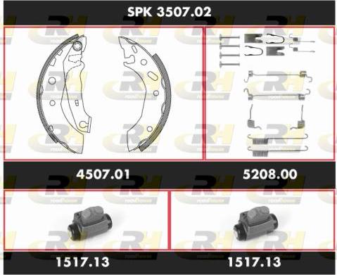 Roadhouse SPK 3507.02 - Jeu de mâchoires de frein cwaw.fr