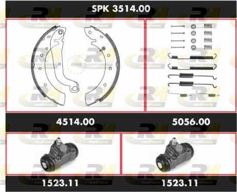 Roadhouse SPK 3514.00 - Jeu de mâchoires de frein cwaw.fr