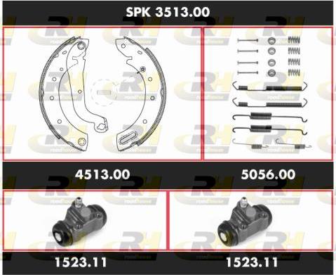 Roadhouse SPK 3513.00 - Jeu de mâchoires de frein cwaw.fr