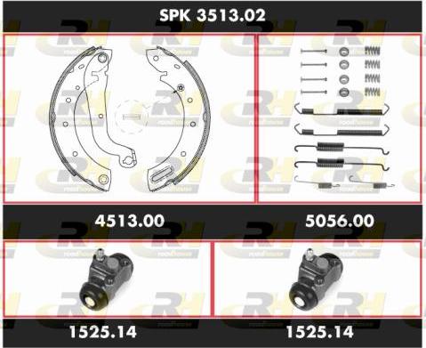 Roadhouse SPK 3513.02 - Jeu de mâchoires de frein cwaw.fr