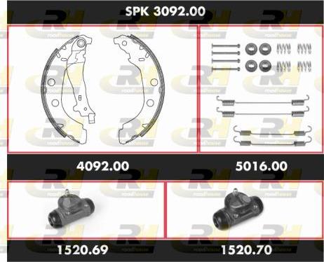 Roadhouse SPK 3092.00 - Jeu de mâchoires de frein cwaw.fr