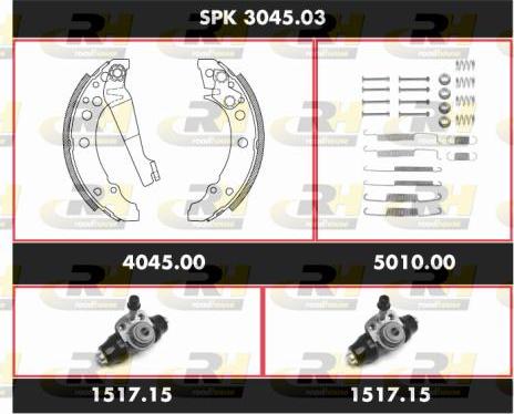 Roadhouse SPK 3045.03 - Jeu de mâchoires de frein cwaw.fr