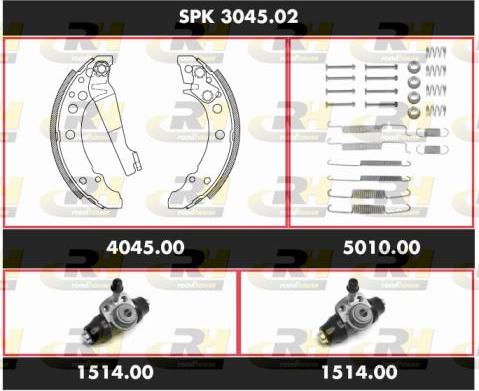 Roadhouse SPK 3045.02 - Jeu de mâchoires de frein cwaw.fr