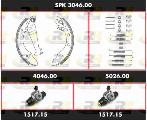 Roadhouse SPK 3046.00 - Jeu de mâchoires de frein cwaw.fr