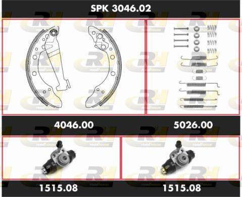 Roadhouse SPK 3046.02 - Jeu de mâchoires de frein cwaw.fr