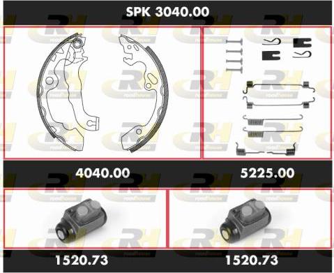 Roadhouse SPK 3040.00 - Jeu de mâchoires de frein cwaw.fr