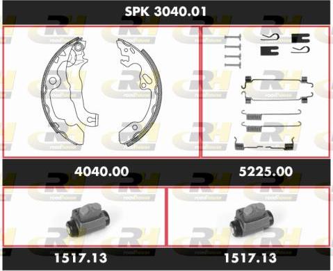 Roadhouse SPK 3040.01 - Jeu de mâchoires de frein cwaw.fr