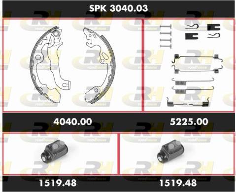 Roadhouse SPK 3040.03 - Jeu de mâchoires de frein cwaw.fr