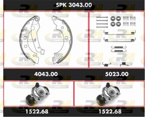 Roadhouse SPK 3043.00 - Jeu de mâchoires de frein cwaw.fr