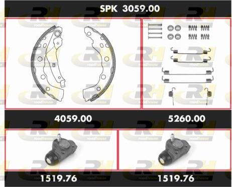 Roadhouse SPK 3059.00 - Jeu de mâchoires de frein cwaw.fr