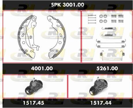 Roadhouse SPK 3001.00 - Jeu de mâchoires de frein cwaw.fr