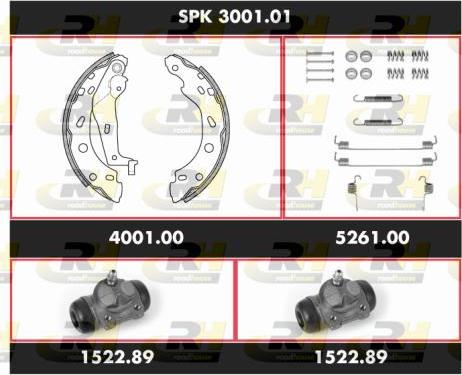 Roadhouse SPK 3001.01 - Jeu de mâchoires de frein cwaw.fr