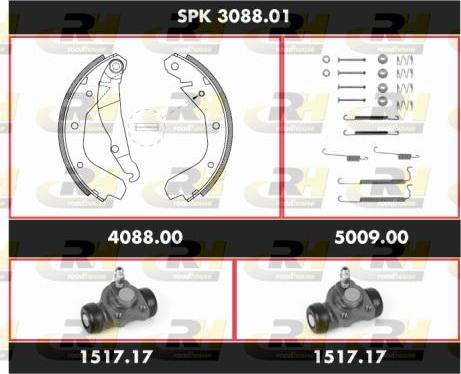 Roadhouse SPK 3088.01 - Jeu de mâchoires de frein cwaw.fr