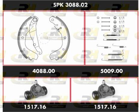 Roadhouse SPK 3088.02 - Jeu de mâchoires de frein cwaw.fr