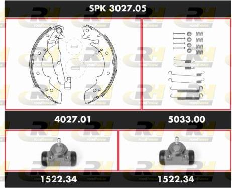 Roadhouse SPK 3027.05 - Jeu de mâchoires de frein cwaw.fr