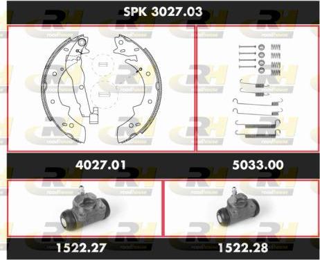 Roadhouse SPK 3027.03 - Jeu de mâchoires de frein cwaw.fr