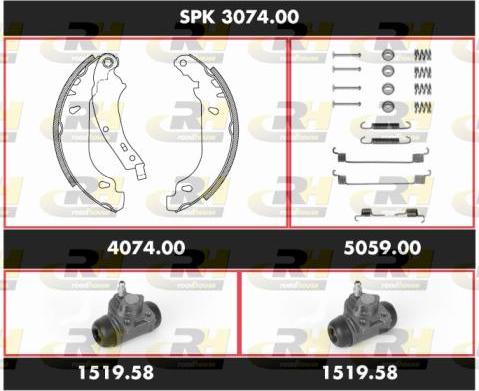 Roadhouse SPK 3074.00 - Jeu de mâchoires de frein cwaw.fr