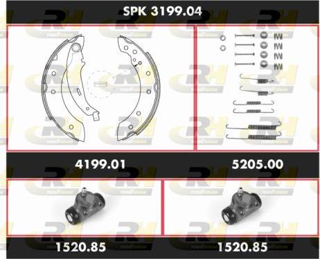 Roadhouse SPK 3199.04 - Jeu de mâchoires de frein cwaw.fr