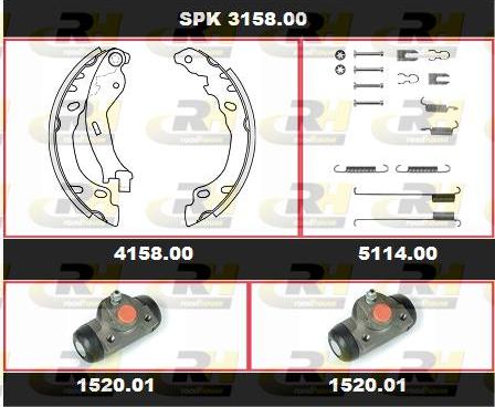 Roadhouse SPK 3158.00 - Jeu de mâchoires de frein cwaw.fr