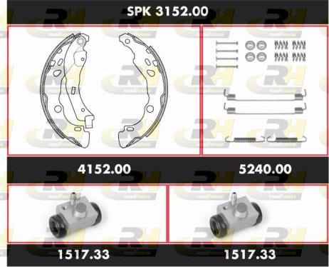 Roadhouse SPK 3152.00 - Jeu de mâchoires de frein cwaw.fr