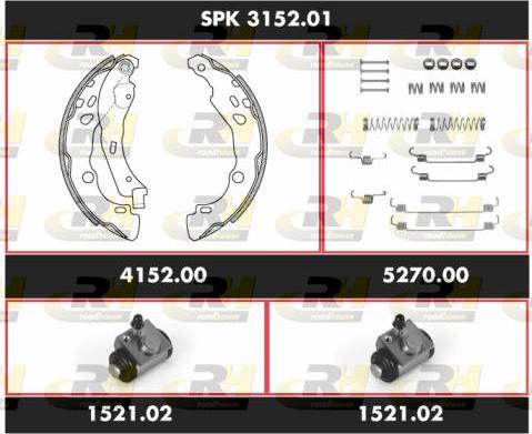 Roadhouse SPK 3152.01 - Jeu de mâchoires de frein cwaw.fr