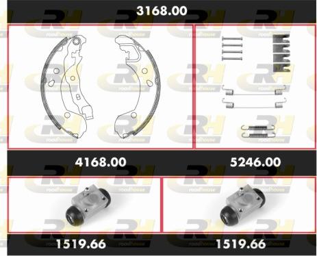 Roadhouse SPK3168.00 - Jeu de mâchoires de frein cwaw.fr