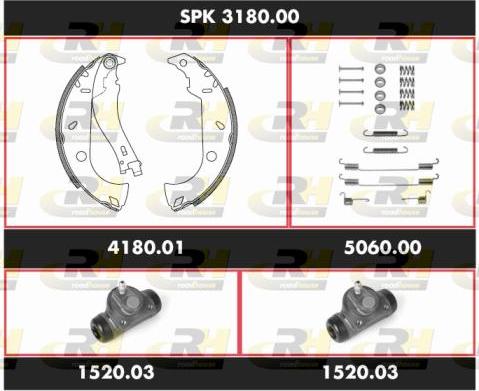 Roadhouse SPK 3180.00 - Jeu de mâchoires de frein cwaw.fr