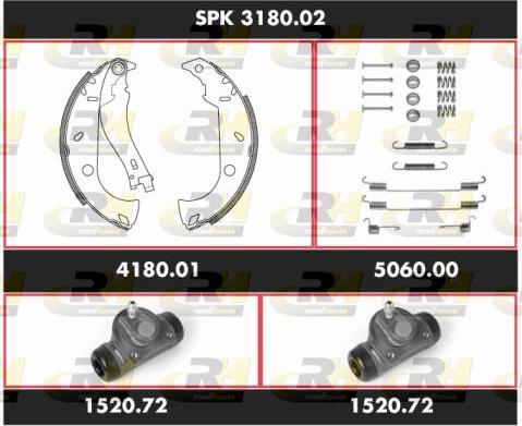 Roadhouse SPK 3180.02 - Jeu de mâchoires de frein cwaw.fr