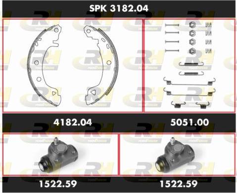 Roadhouse SPK 3182.04 - Jeu de mâchoires de frein cwaw.fr