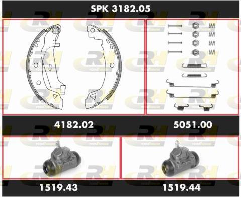 Roadhouse SPK 3182.05 - Jeu de mâchoires de frein cwaw.fr