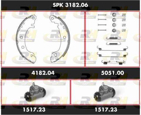 Roadhouse SPK 3182.06 - Jeu de mâchoires de frein cwaw.fr