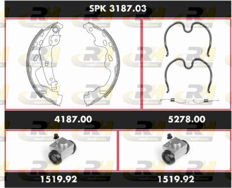 Roadhouse SPK 3187.03 - Jeu de mâchoires de frein cwaw.fr