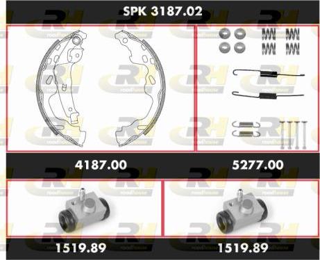 Roadhouse SPK 3187.02 - Jeu de mâchoires de frein cwaw.fr