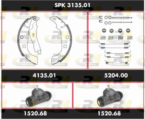 Roadhouse SPK 3135.01 - Jeu de mâchoires de frein cwaw.fr