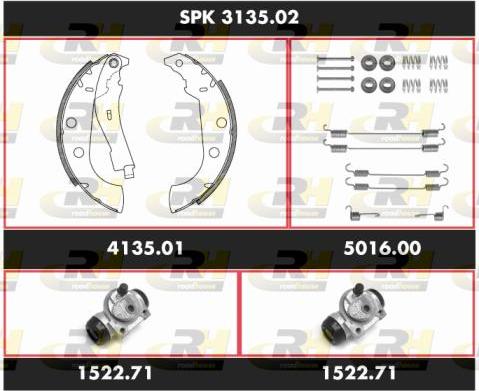 Roadhouse SPK 3135.02 - Jeu de mâchoires de frein cwaw.fr