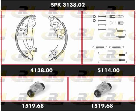 Roadhouse SPK 3138.02 - Jeu de mâchoires de frein cwaw.fr