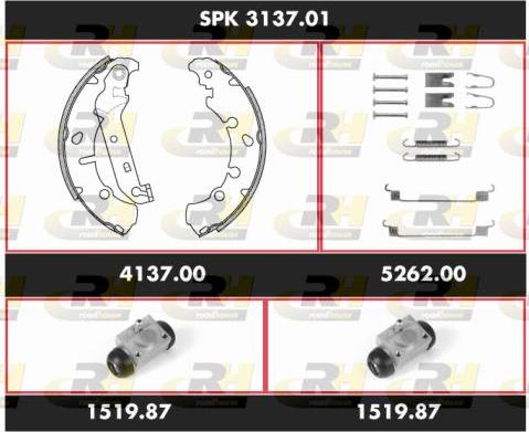 Roadhouse SPK 3137.01 - Jeu de mâchoires de frein cwaw.fr