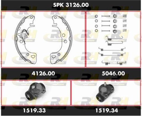 Roadhouse SPK 3126.00 - Jeu de mâchoires de frein cwaw.fr