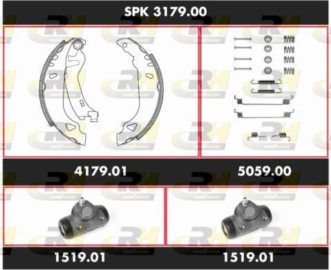 Roadhouse SPK 3179.00 - Jeu de mâchoires de frein cwaw.fr