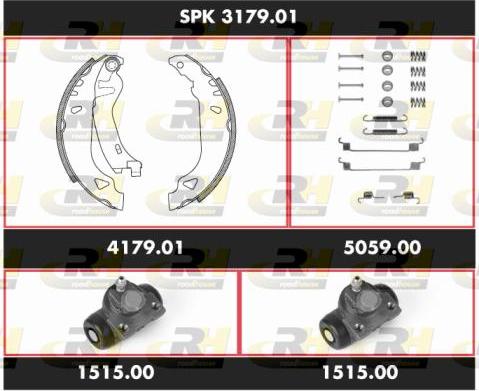 Roadhouse SPK 3179.01 - Jeu de mâchoires de frein cwaw.fr