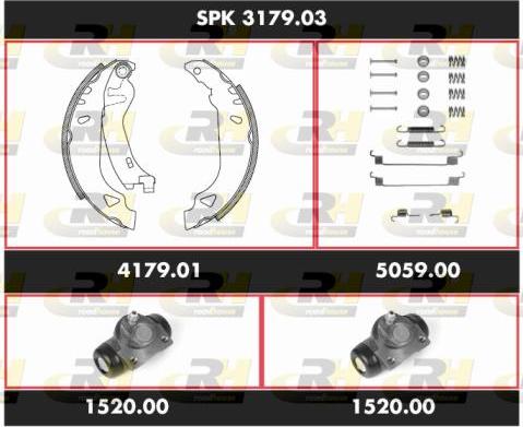 Roadhouse SPK 3179.03 - Jeu de mâchoires de frein cwaw.fr