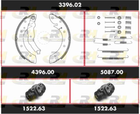 Roadhouse SPK3396.02 - Jeu de mâchoires de frein cwaw.fr