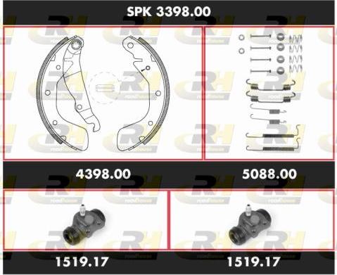 Roadhouse SPK 3398.00 - Jeu de mâchoires de frein cwaw.fr