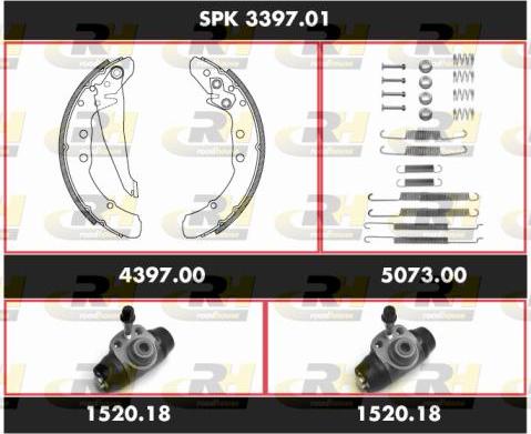 Roadhouse SPK 3397.01 - Jeu de mâchoires de frein cwaw.fr