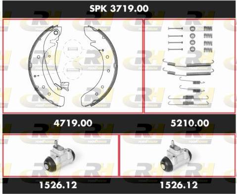 Roadhouse SPK 3719.00 - Jeu de mâchoires de frein cwaw.fr