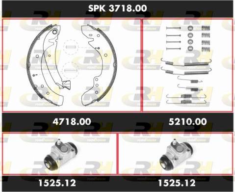 Roadhouse SPK 3718.00 - Jeu de mâchoires de frein cwaw.fr