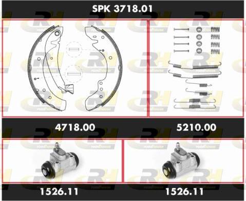 Roadhouse SPK 3718.01 - Jeu de mâchoires de frein cwaw.fr