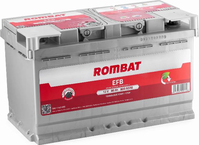 ROMBAT 580 1140 080 - Batterie de démarrage cwaw.fr